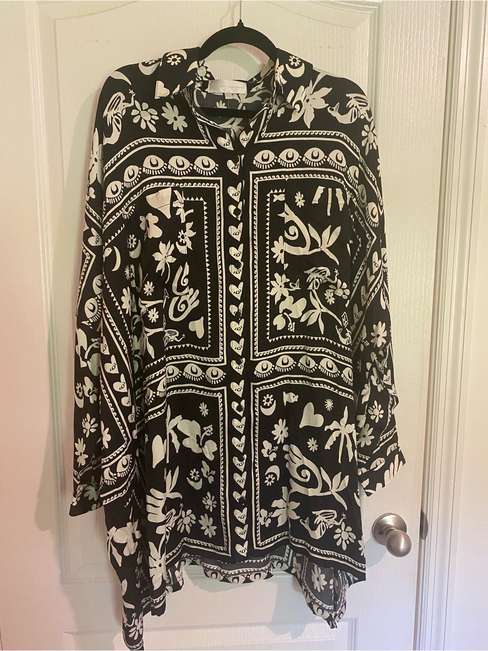 Anthropologie Corey Lynn Carter Long Sleeve Mini Shirt Dress